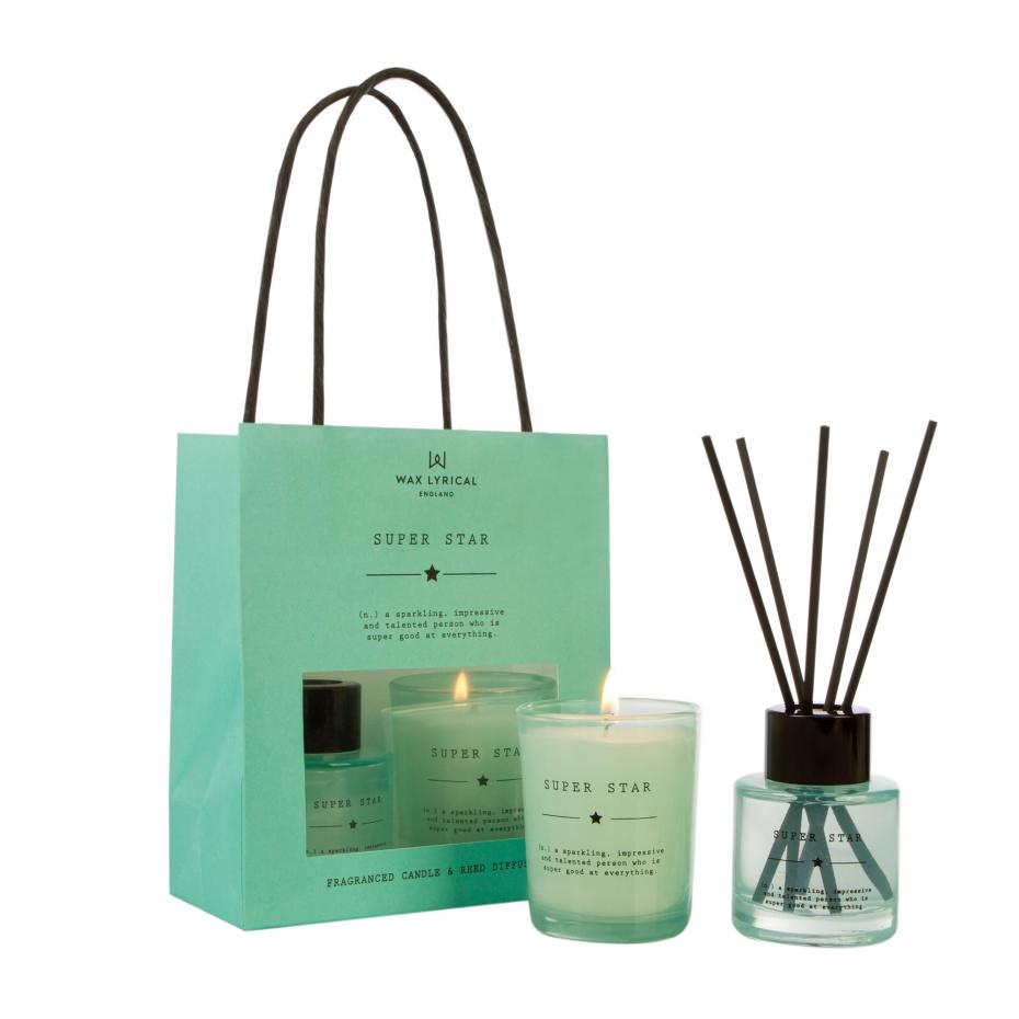 Dictionary by Wax Lyrical candles and diffusers in matching gift bag